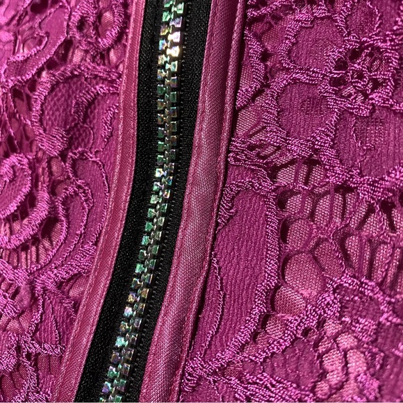 Jax Satin & Lace Sleeveless Semi-Formal Fitted Dress Size 12 - Picture 13 of 15